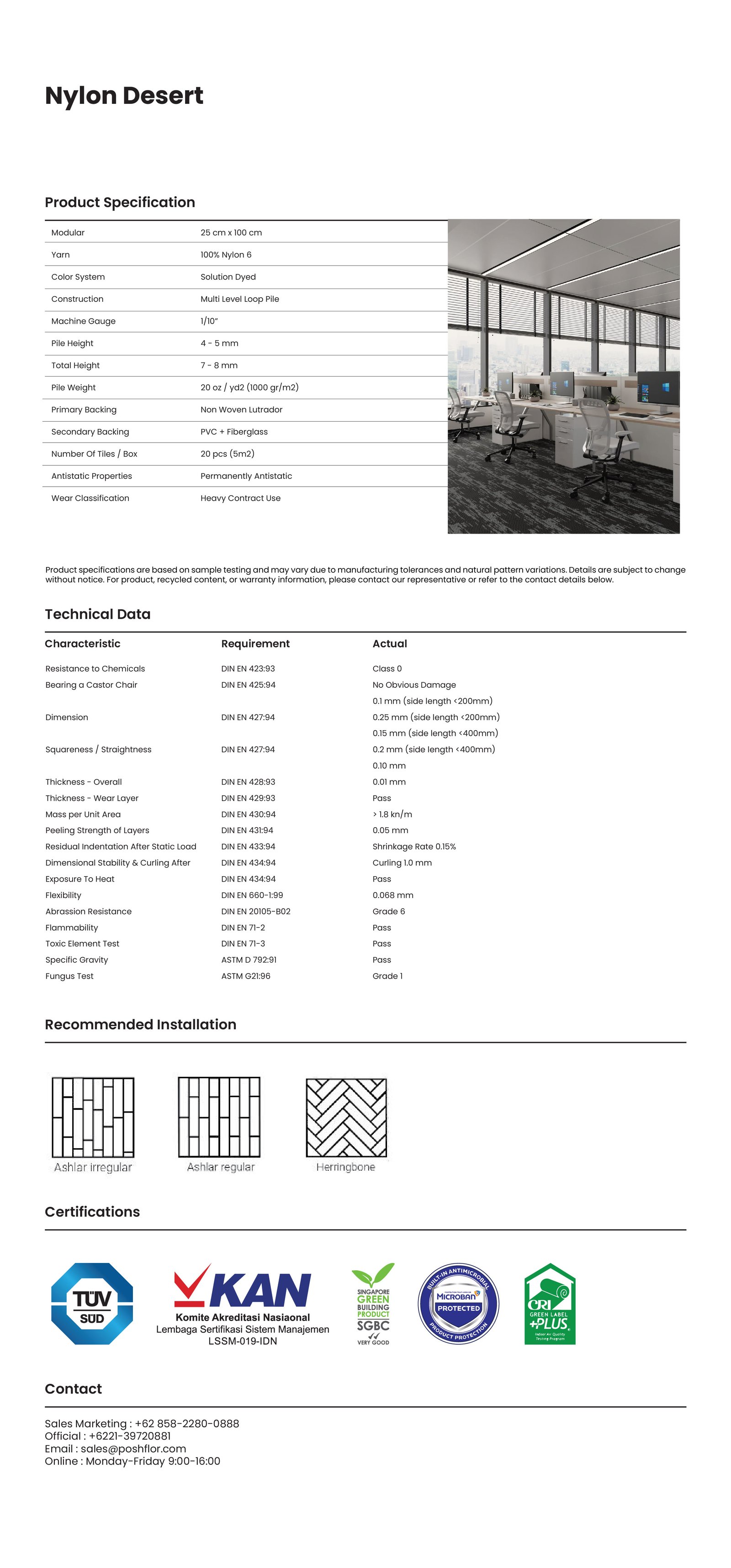 DESERT NYLON specification