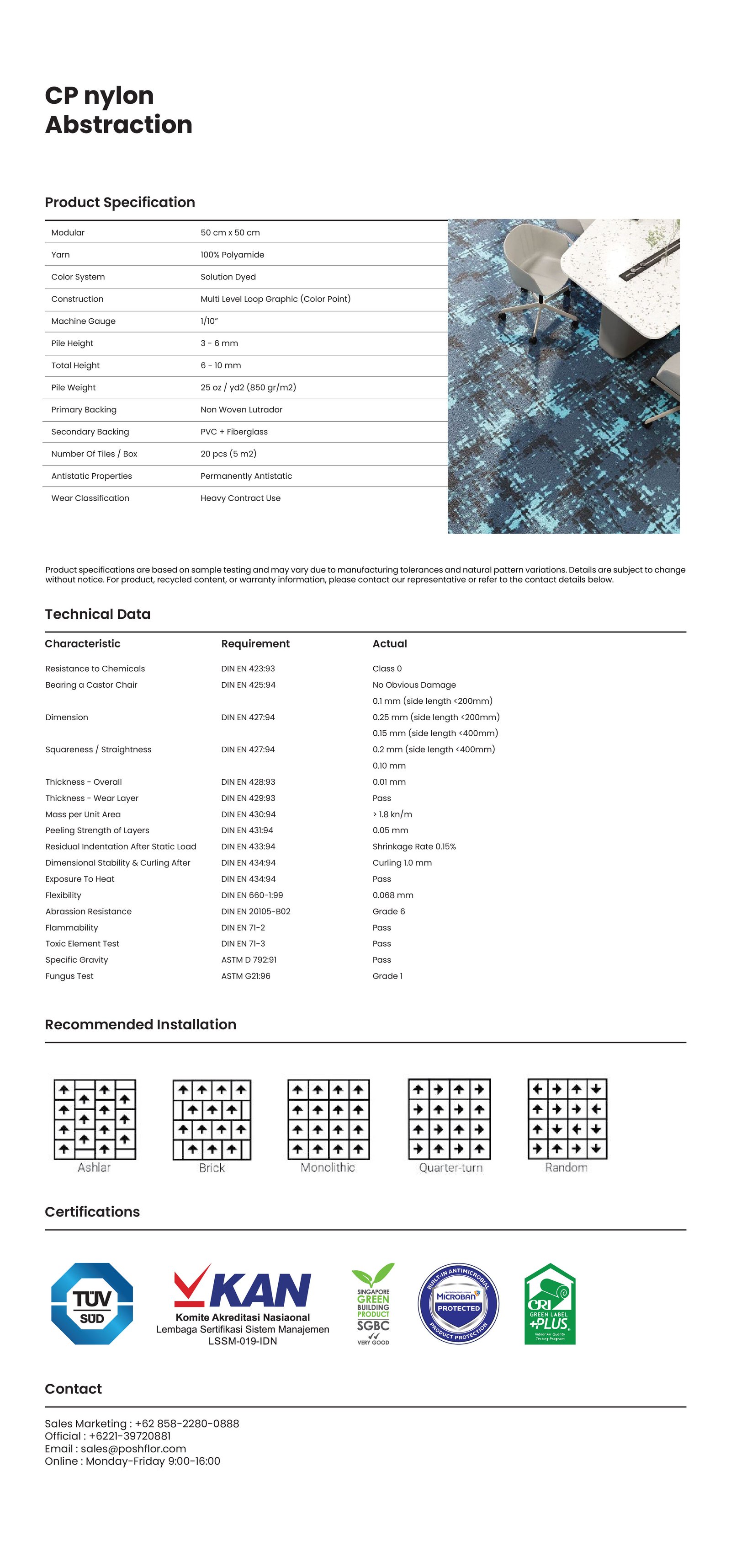 ABSTRACTION NYLON specification