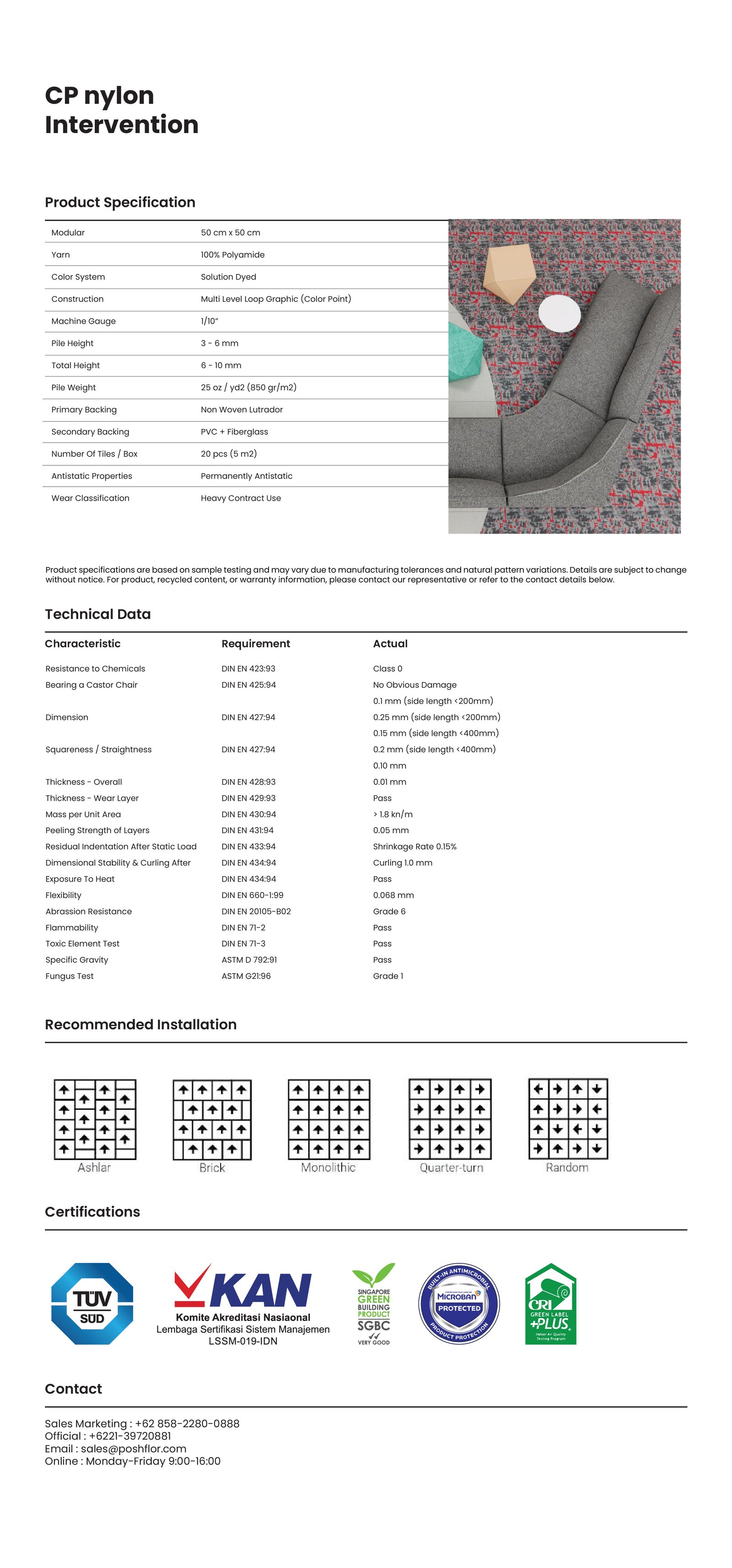 INTERVENTION NYLON specification